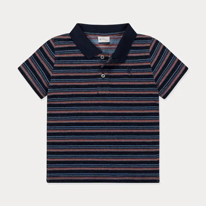 Black Stripe Polo