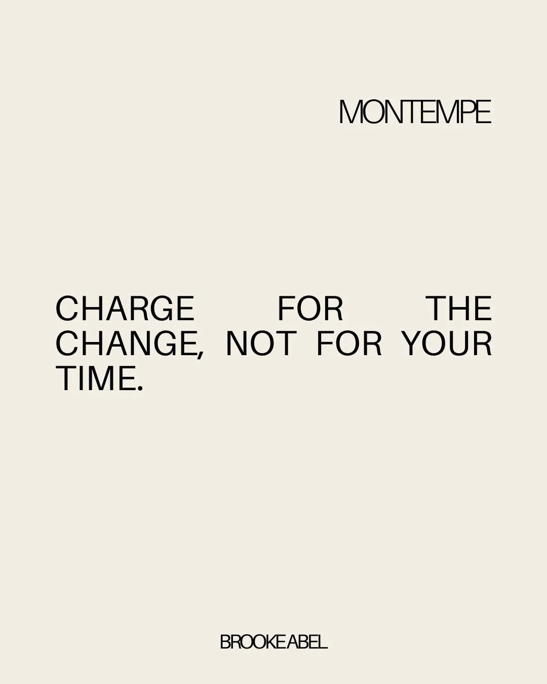 I promise that undercharging doesn't make you more accessible - it makes your work less sustainable and your results less valued.

When you price strategically, you attract clients and customers who understand the transformation you provide and are i