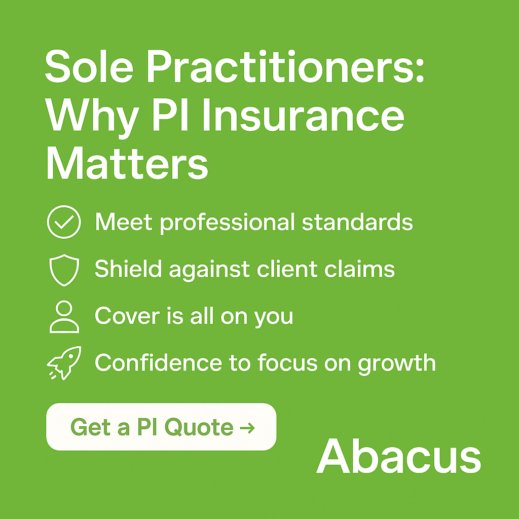 Why PI Insurance is Critical for Sole Practitioners
