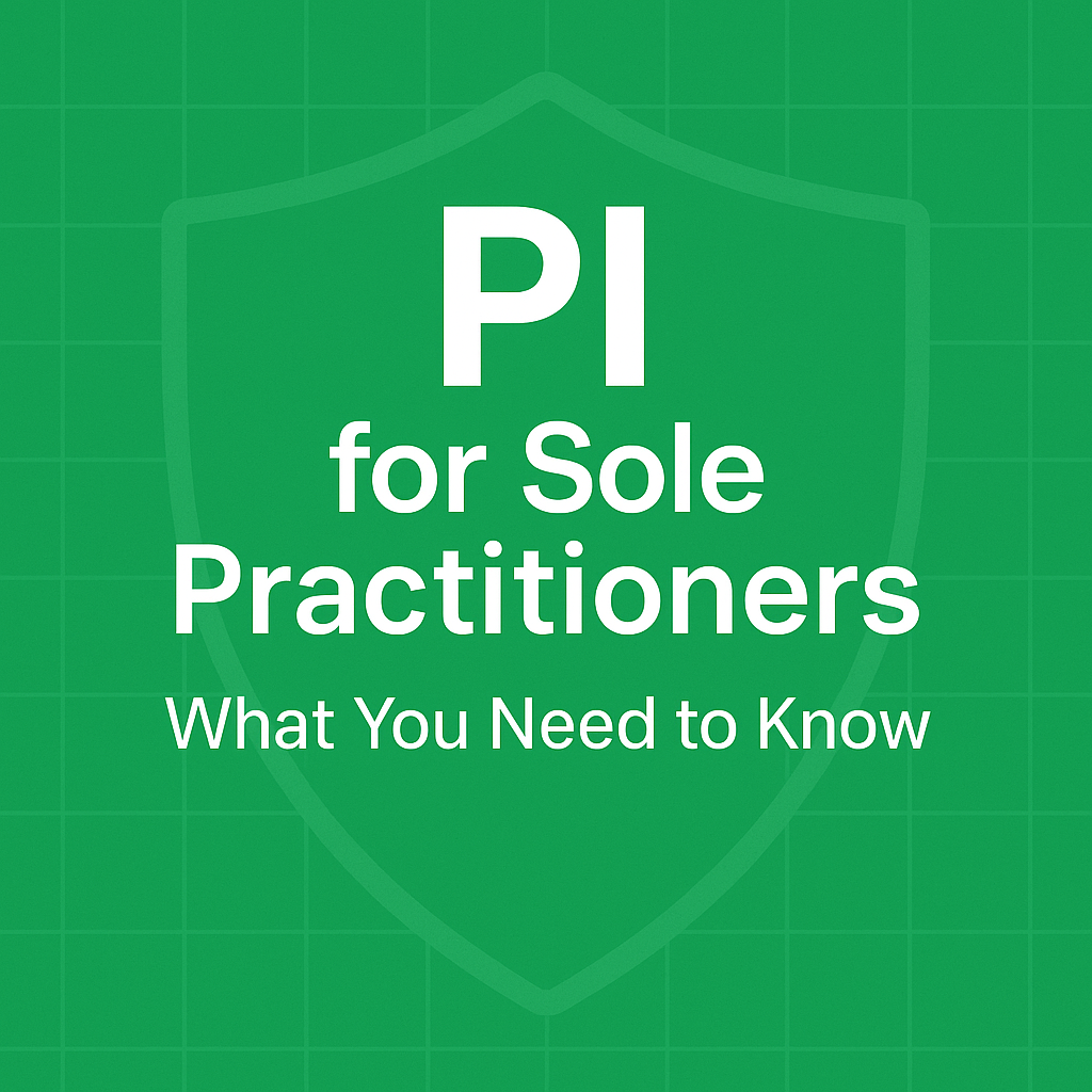 Professional Indemnity for Sole Practitioners: What You Need to Know
