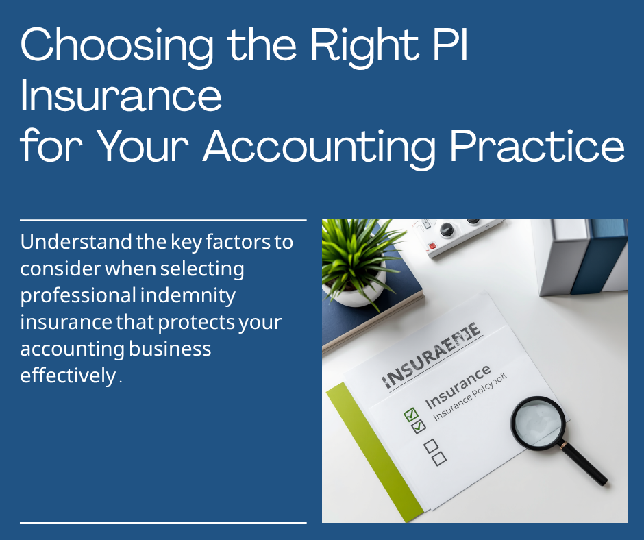 How to Choose the Right PI Insurance for Your Accounting Practice