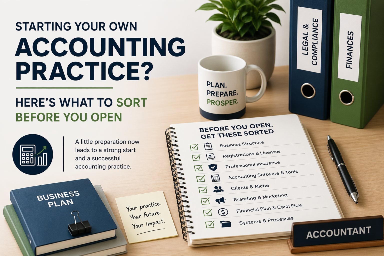 Starting Your Own Accounting Practice? Here's What to Sort Before You Open