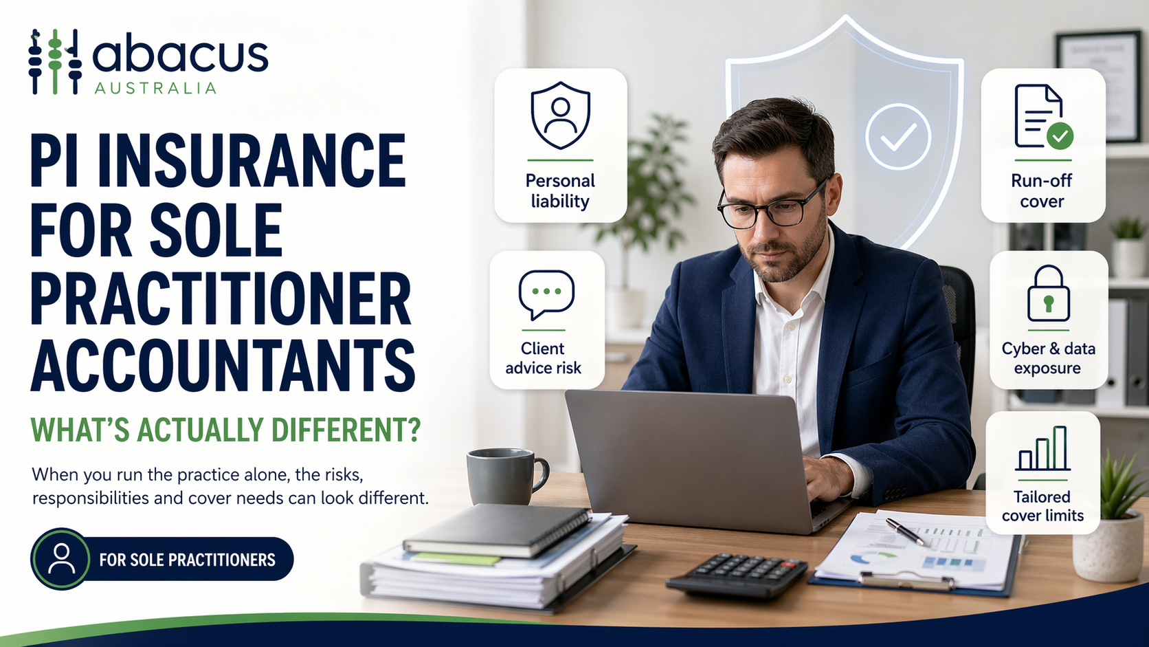 PI Insurance for Sole Practitioner Accountants — What's Actually Different