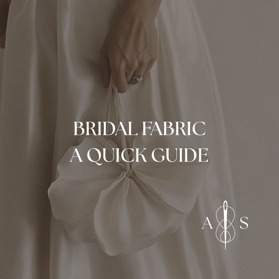 Understanding your gown&rsquo;s fabric makes the alterations process smoother.

This quick visual guide breaks down the most common bridal fabrics so when we meet for your fitting, you&rsquo;ll feel confident talking through the details.