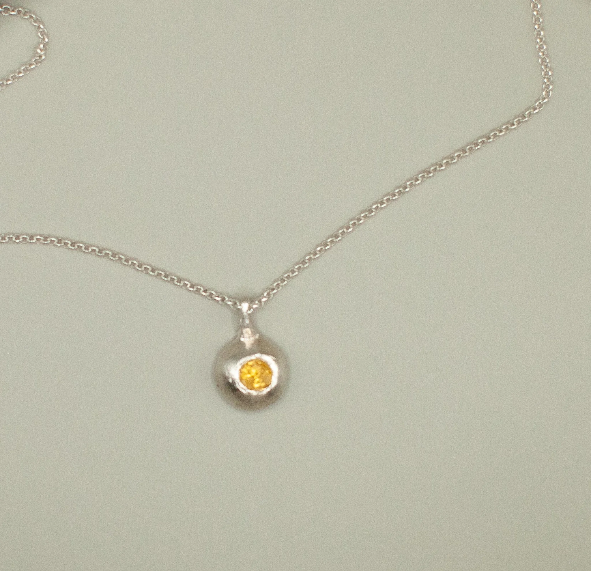 Sterling Silver Citrine Pendant