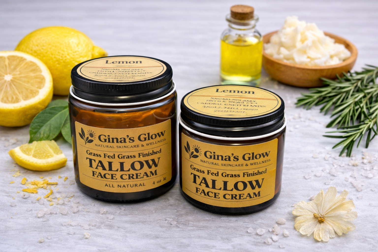 Gina's Glow  Lemon Tallow Face Cream