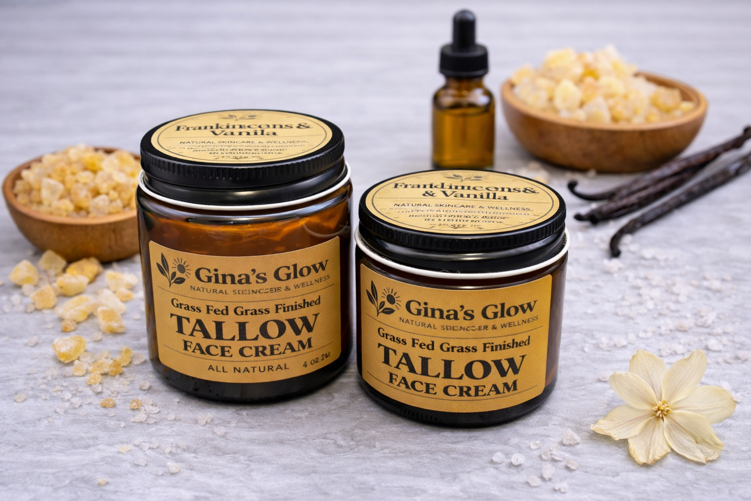 Gina's Glow  Frankincense & Vanilla Face Cream