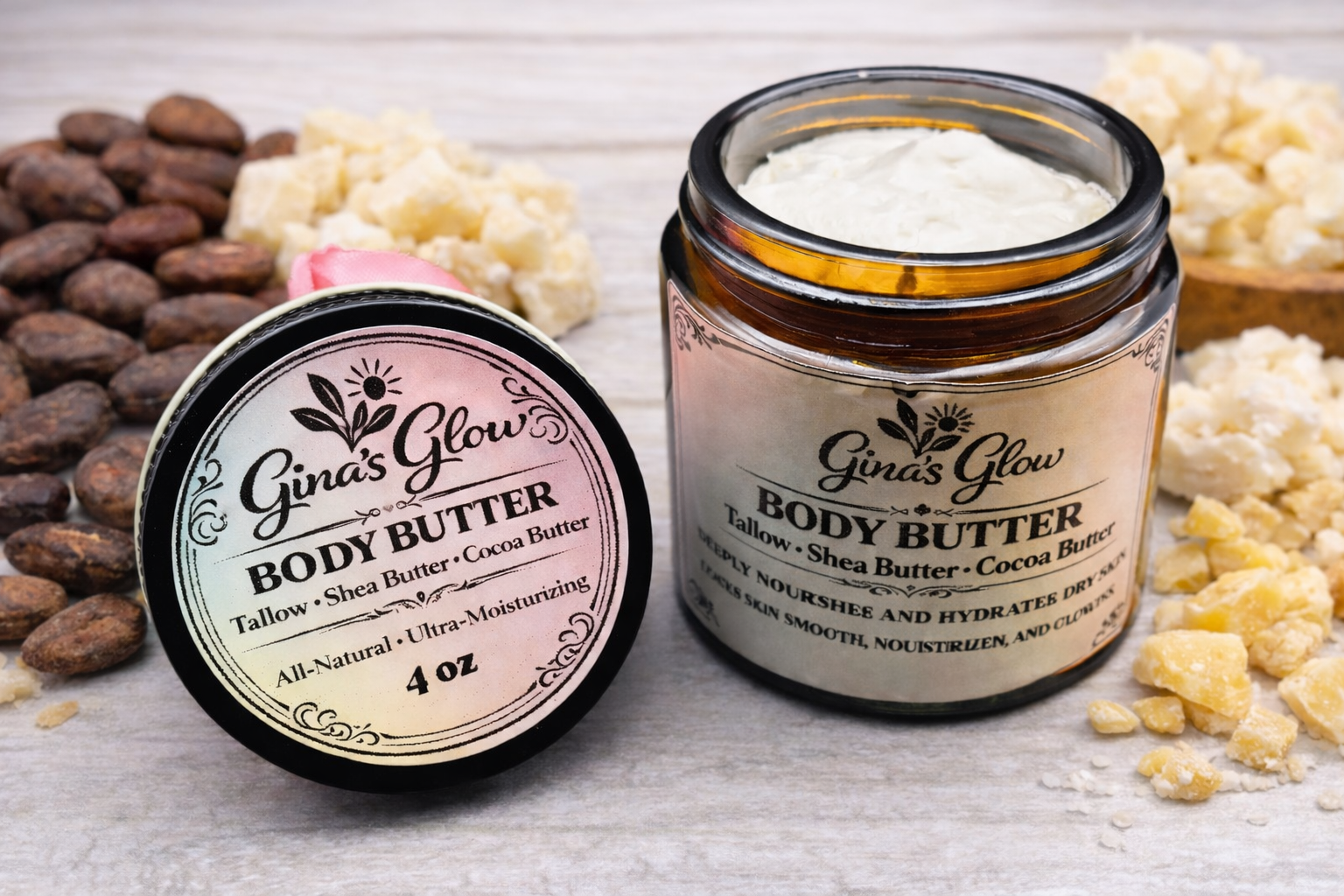 Gina’s Glow Whipped Tallow Body Butter