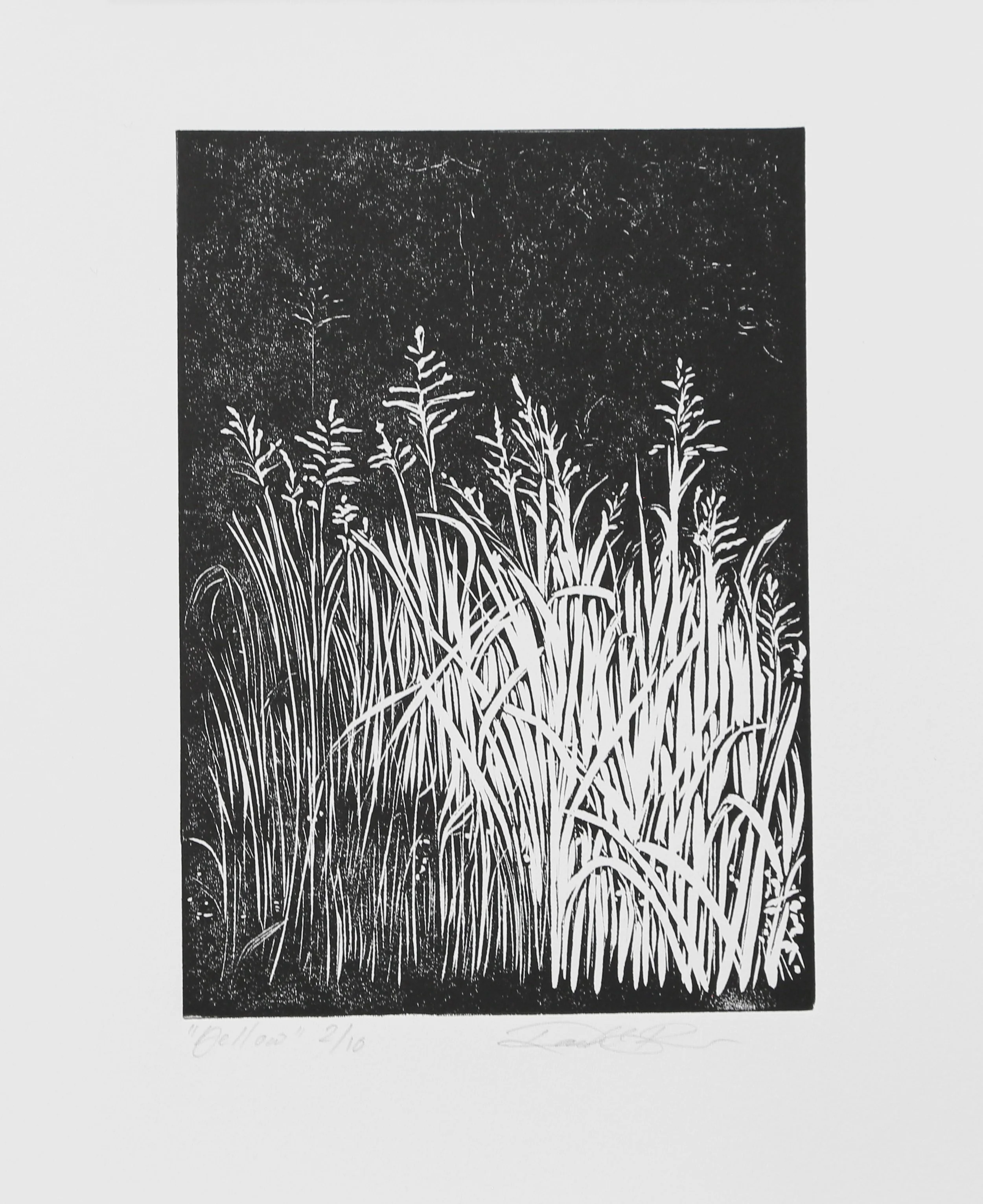 "Yellow", Rachel Brown, 2025, Relief Print, 8"x10"