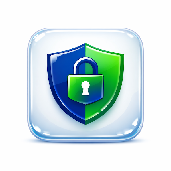 Foto de botón de seguridad de la información