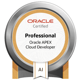 Oracle APEX cloud developer Badge