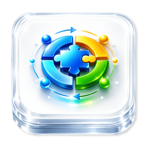 Foto de ícono integración sistema