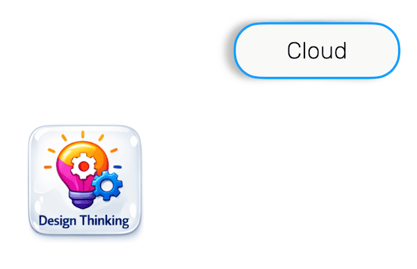 Foto de ícono de bombilla de diseño