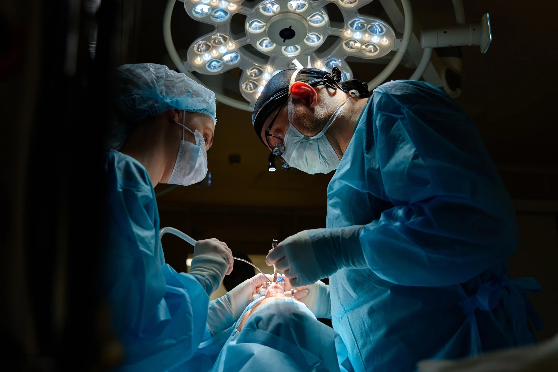 Surgical team in the operating room