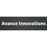 Black background with white text saying 'Avance Innovations'