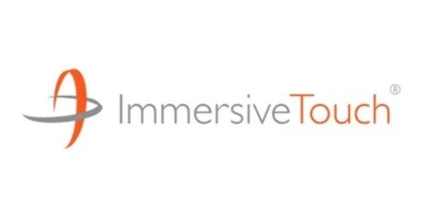 Immersive Touch logo with stylized 'A' and the company name in gray and orange text.