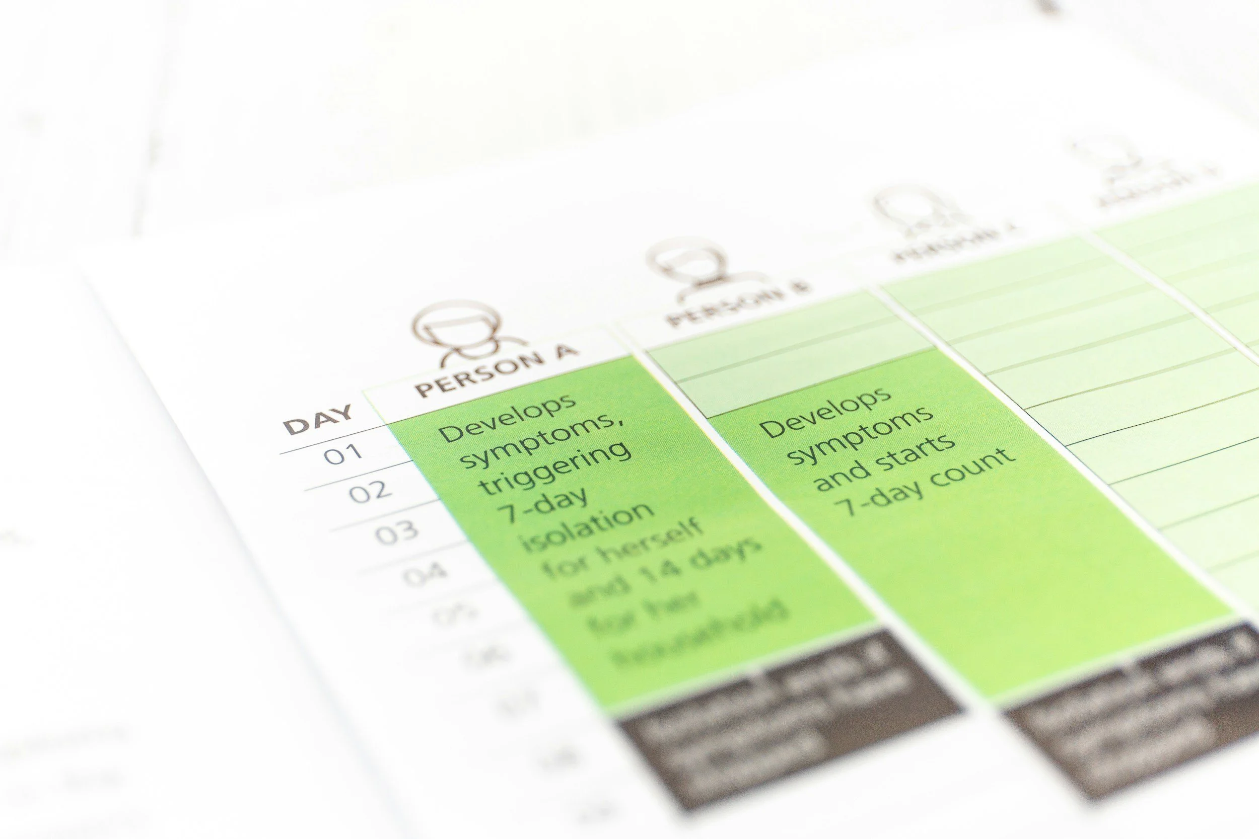 A woman with short dark hair wearing a white off-the-shoulder top, with facial therapy patches placed on her forehead, cheeks, and jawline.