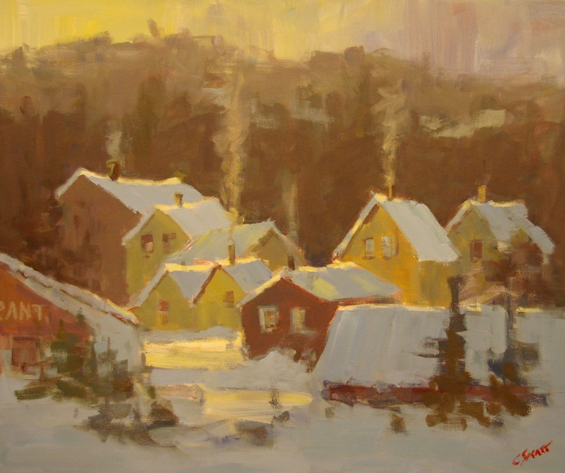 Painting with Acrylics in Algonquin Park