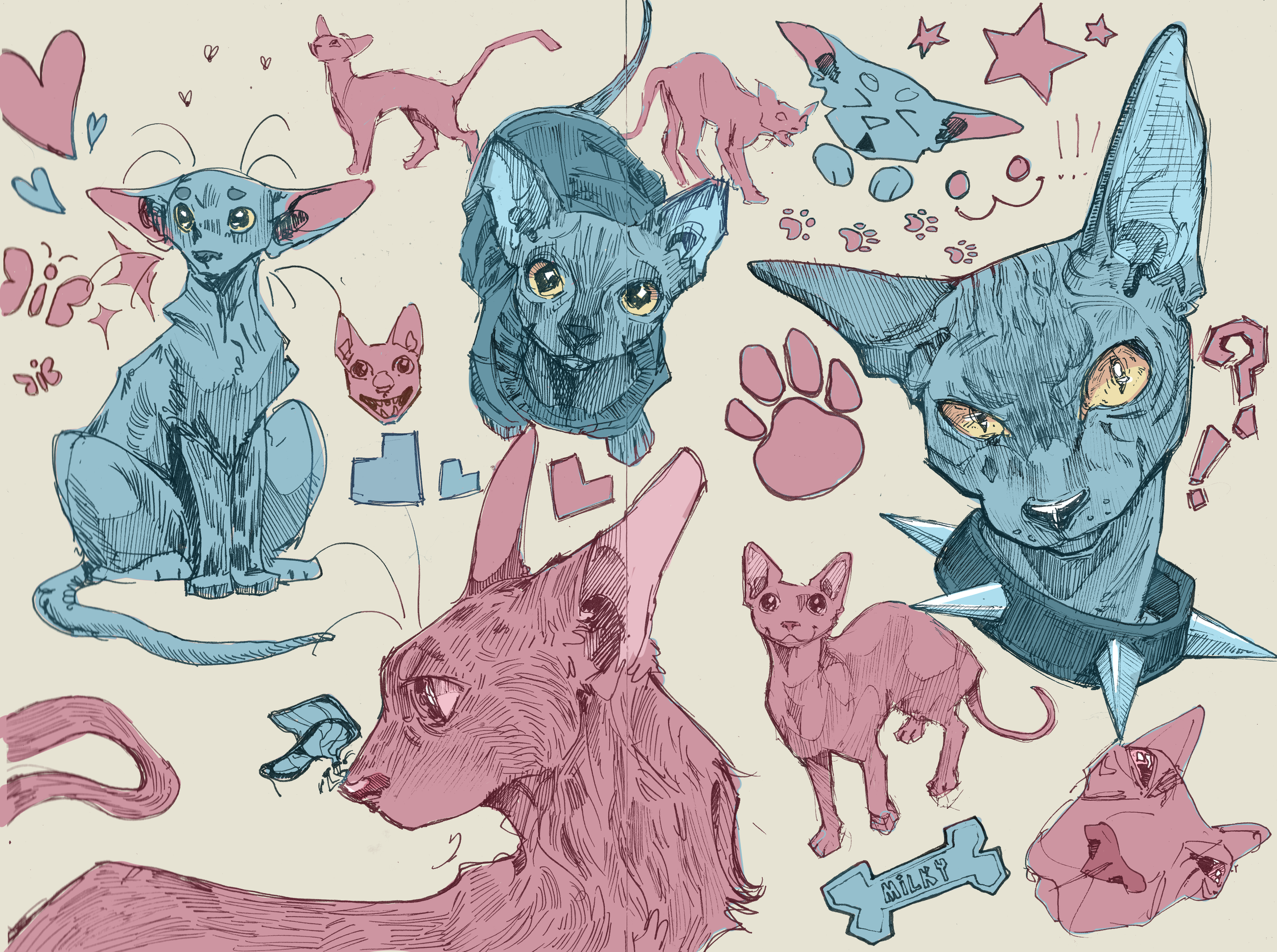 sphinx attack! (2025)
ink on paper, colored in clip studio paint