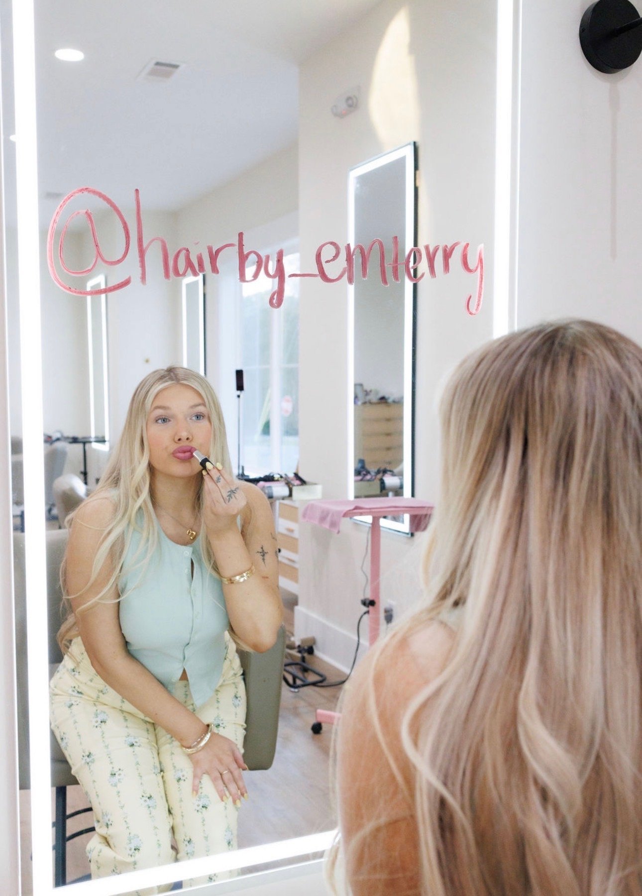 I love doing hair but more than that I love making people feel like themselves again when they leave my chair. I’m all about good vibes lots of laughs and making sure you’re comfortable the entire time because let’s be real, your hair appointment sho