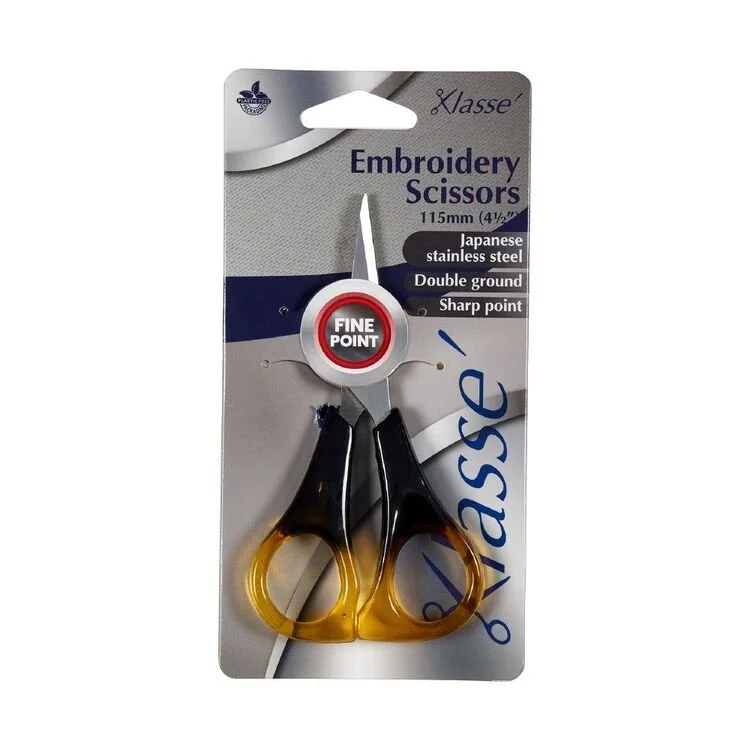 Klasse Fine Point Embroidery Scissors 4.5"
