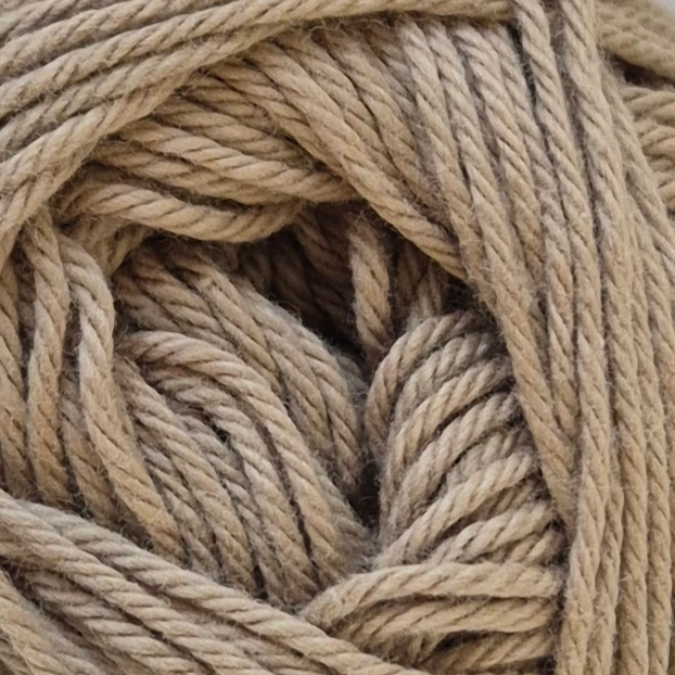 Liesel's Loop 4 ply cotton yarn in Dark Beige colour