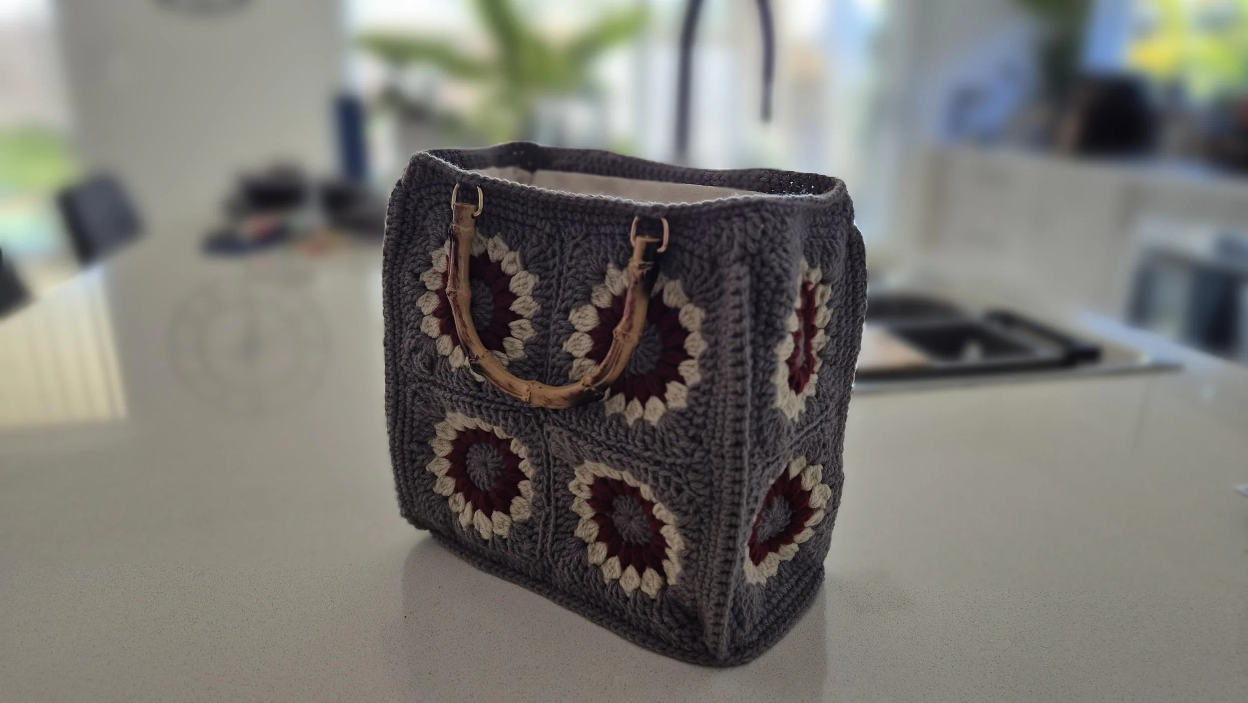 Sunflower Granny Square Tote bag