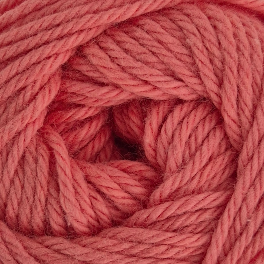 Liesel's Loop 4 ply cotton yarn in Coral Pink colour