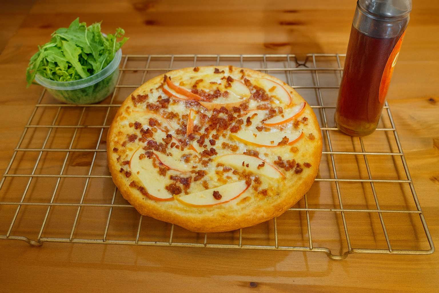 Maple, Bacon, & Apple Pizza