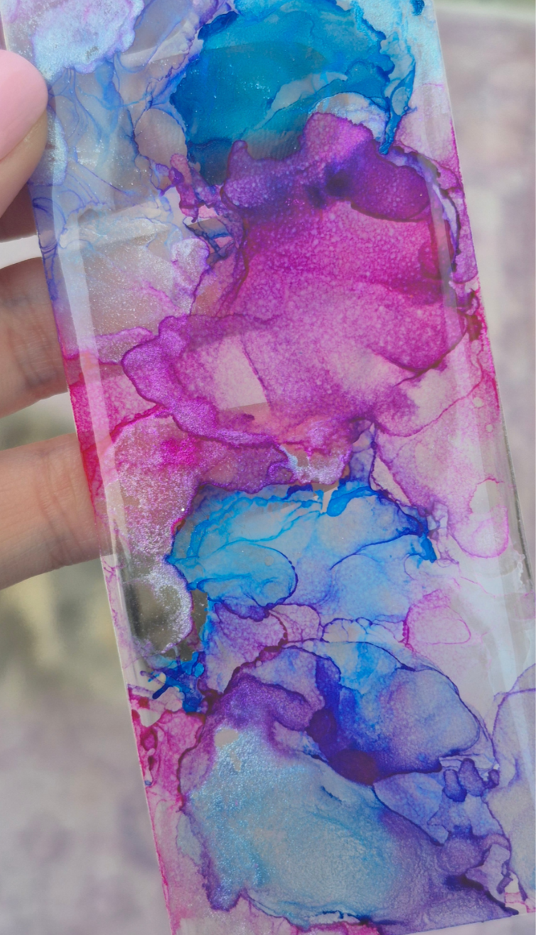 Dream Stroke • One-of-a-Kind Resin Bookmark • 2x6"