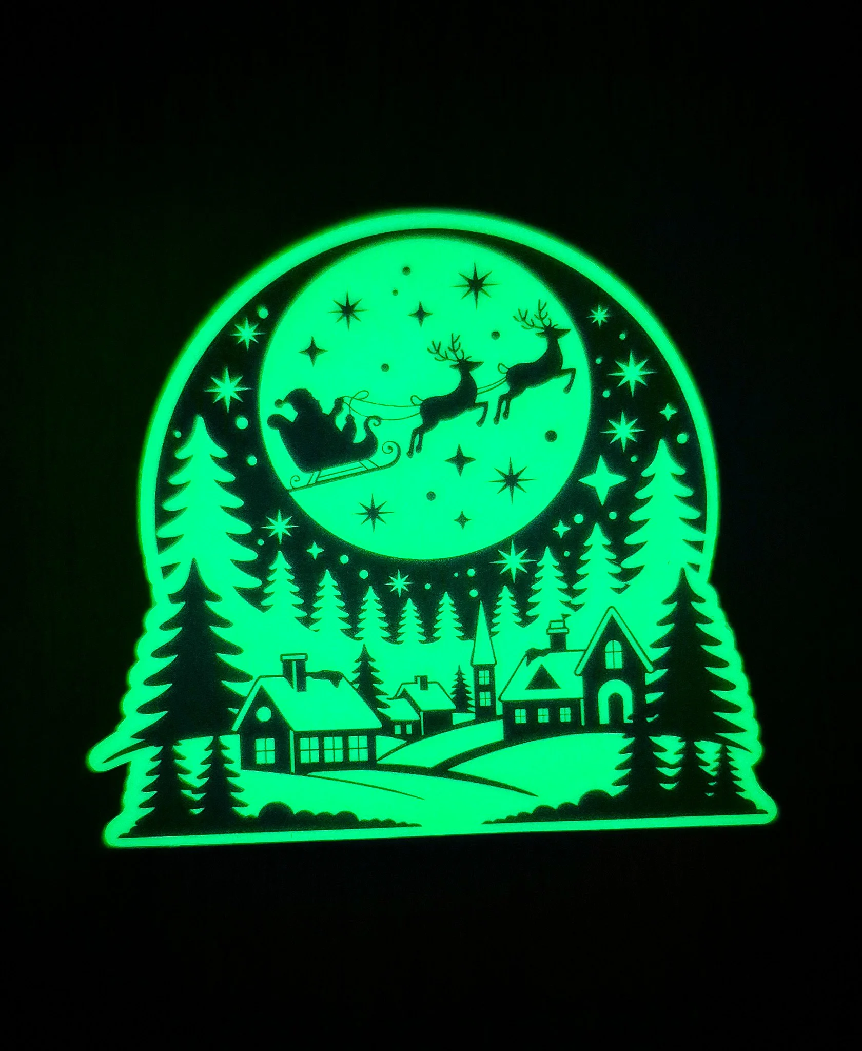 Glow-in-the-Dark Die-cut Stickers Holiday Collection ✨