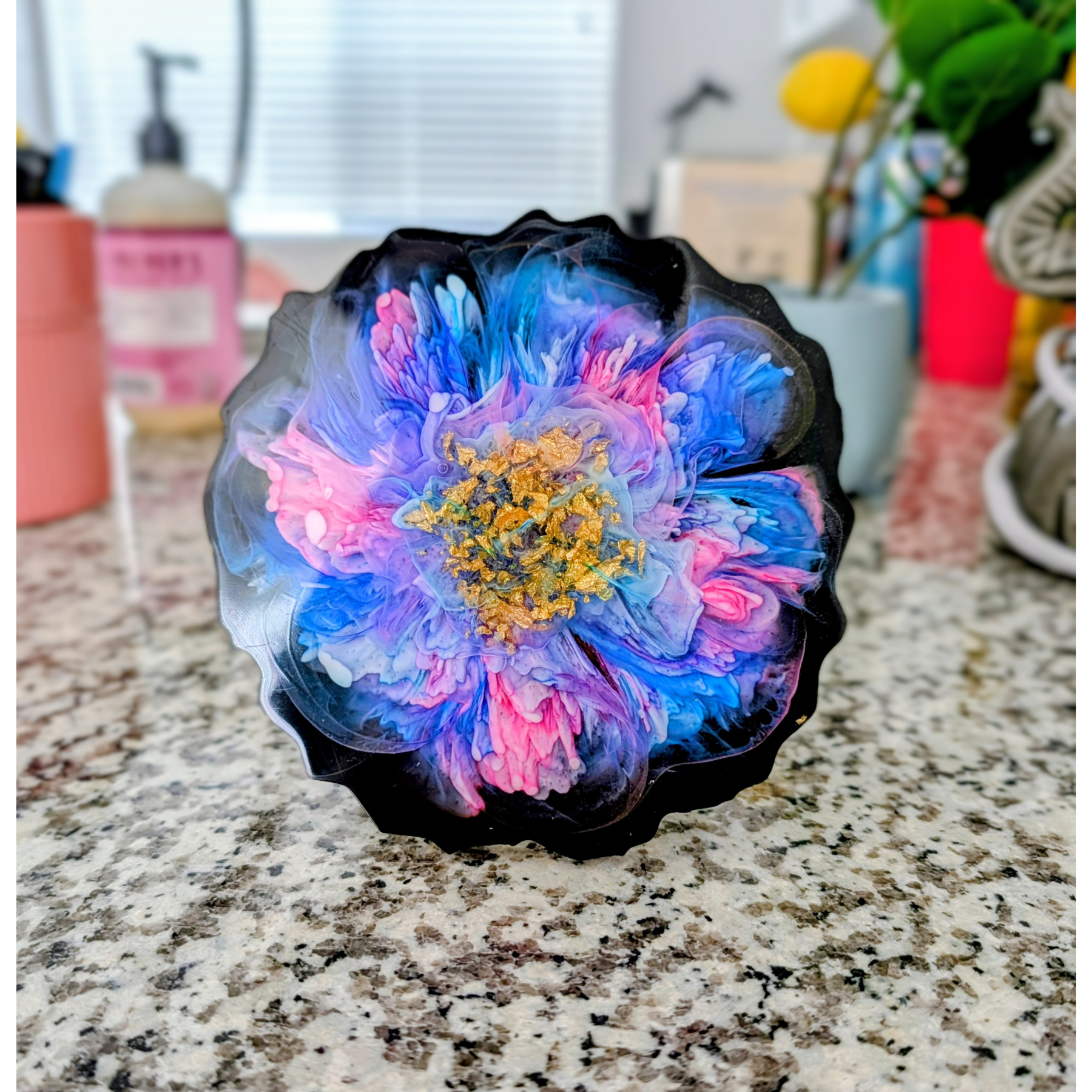 Afterglow • OOAK Resin Bloom Art • 5.5"