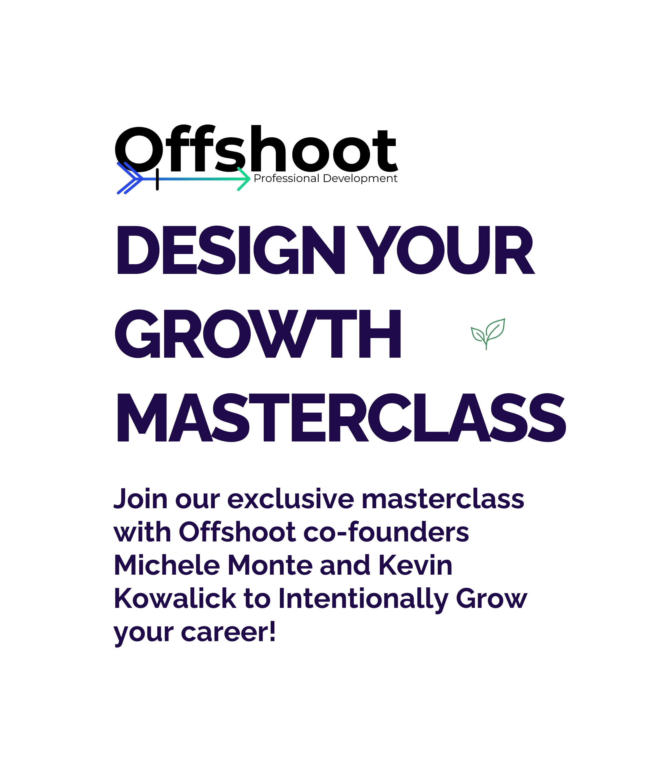 Design Your Growth Masterclass Early Bird Registration
