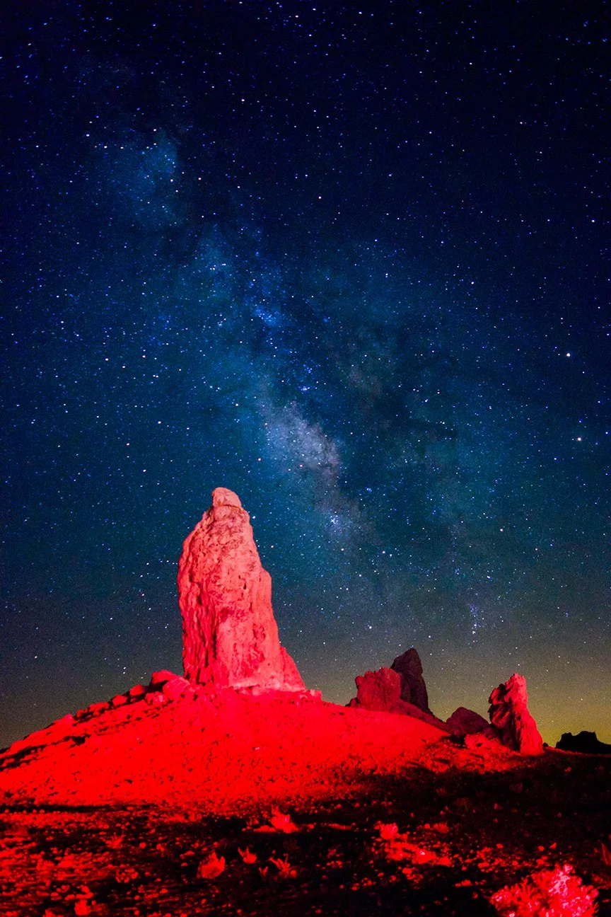 Break Lights on Trona Pinnacle - 8.5"x11" Ink Print