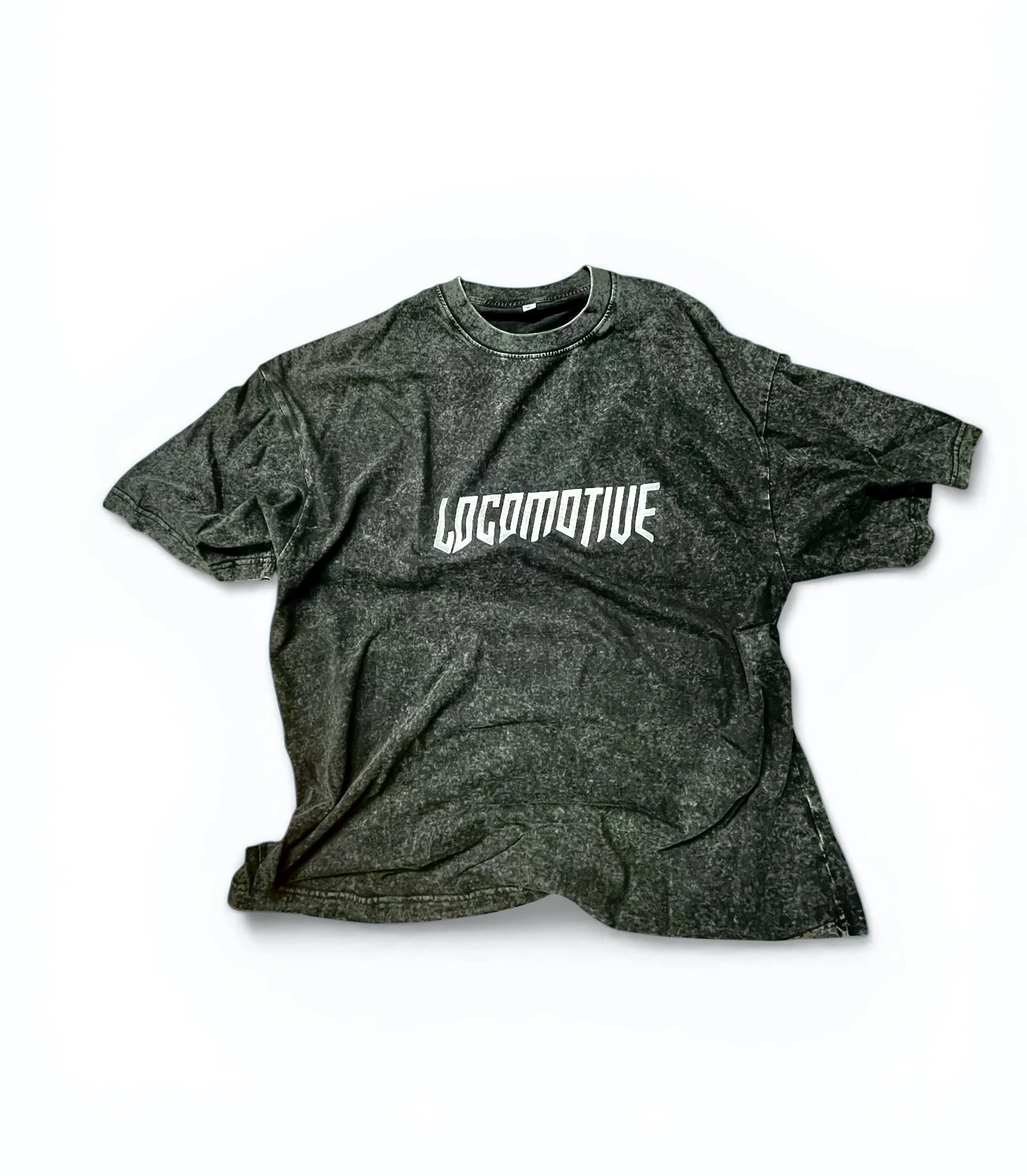 Locomotive | Blacktop | Denim Wash T-shirt | XL | Cotton