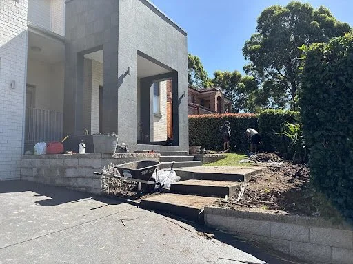 Premium soil blend delivered by tipper onto protective tarp