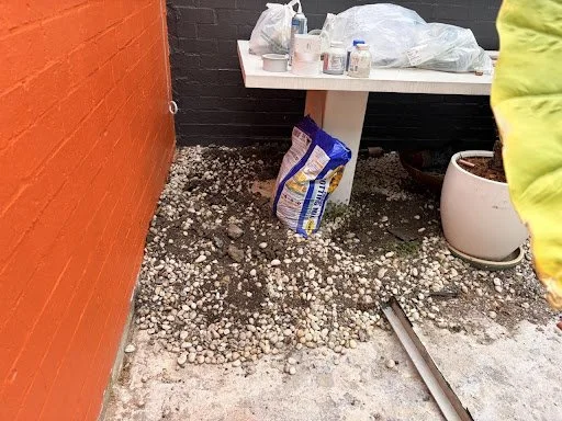 Before — construction site conditions