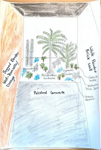 Original hand-drawn landscape concept