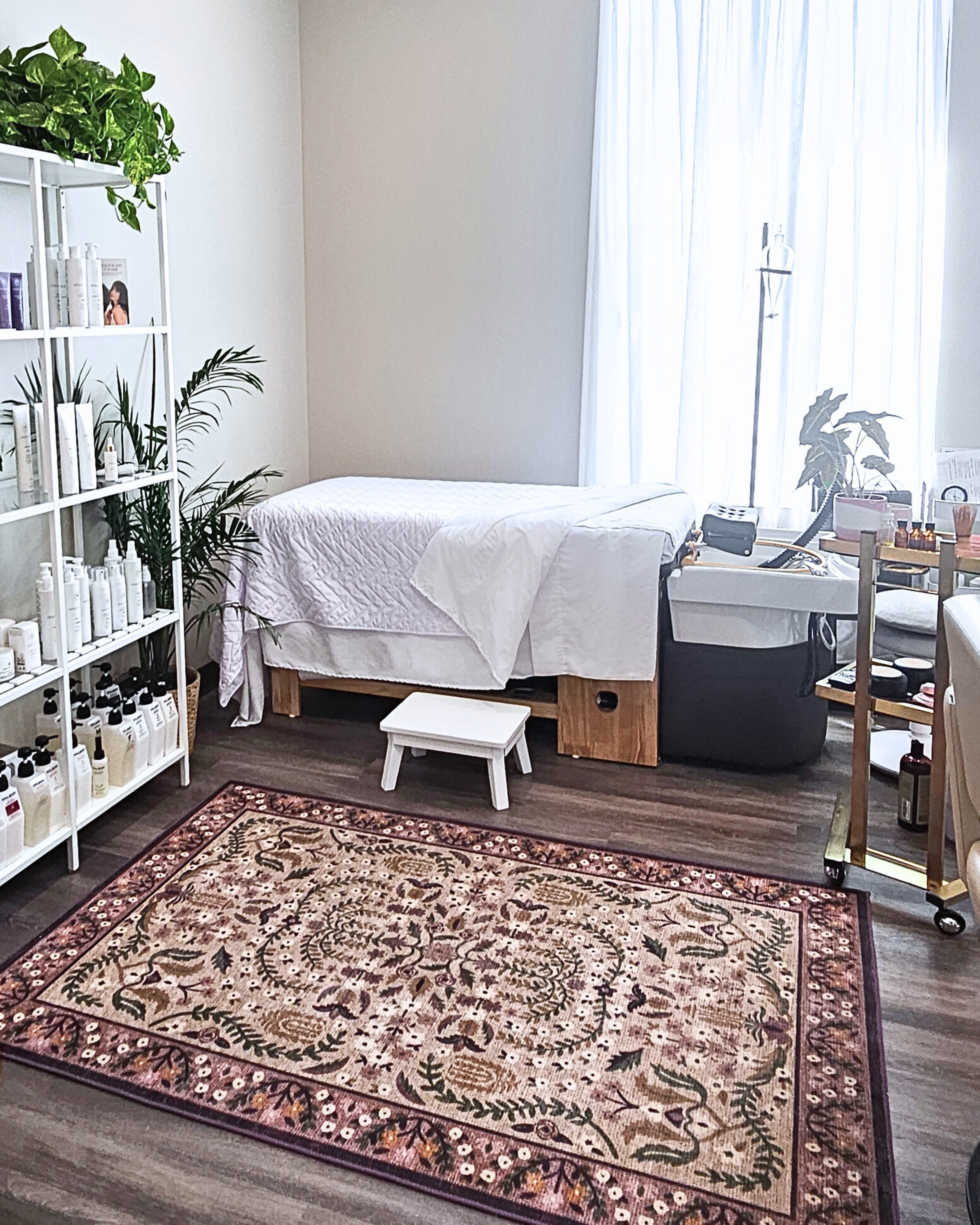 A head spa scalp facial room