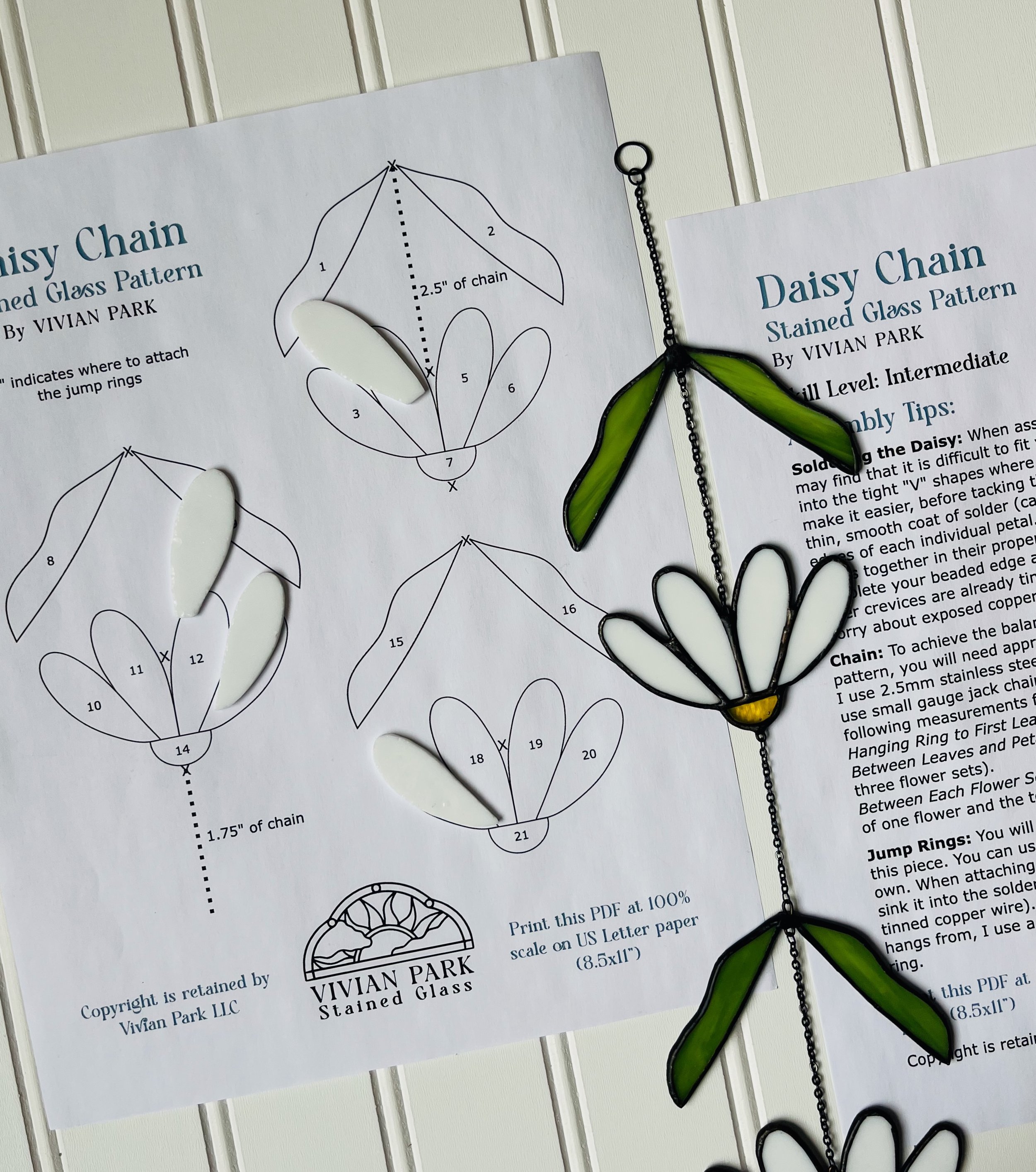Daisy Chain Printable PDF Pattern