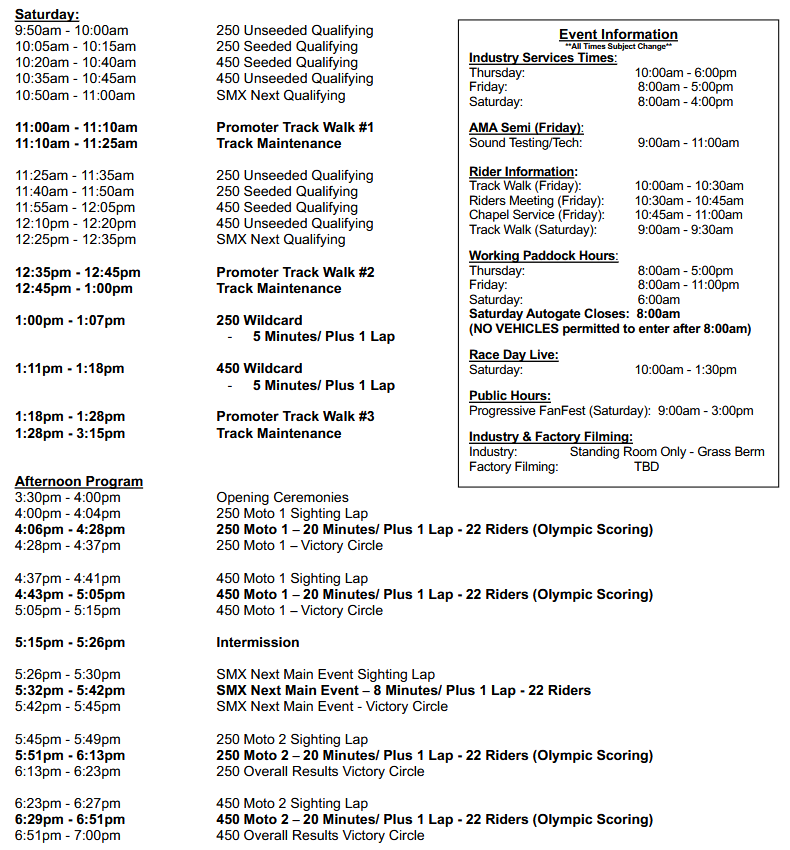 SMX Schedule