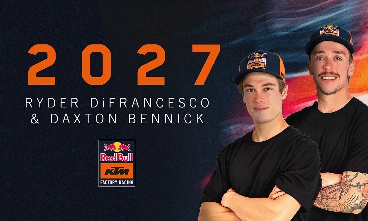 DiFrancesco and Bennick secure Red Bull KTM deals