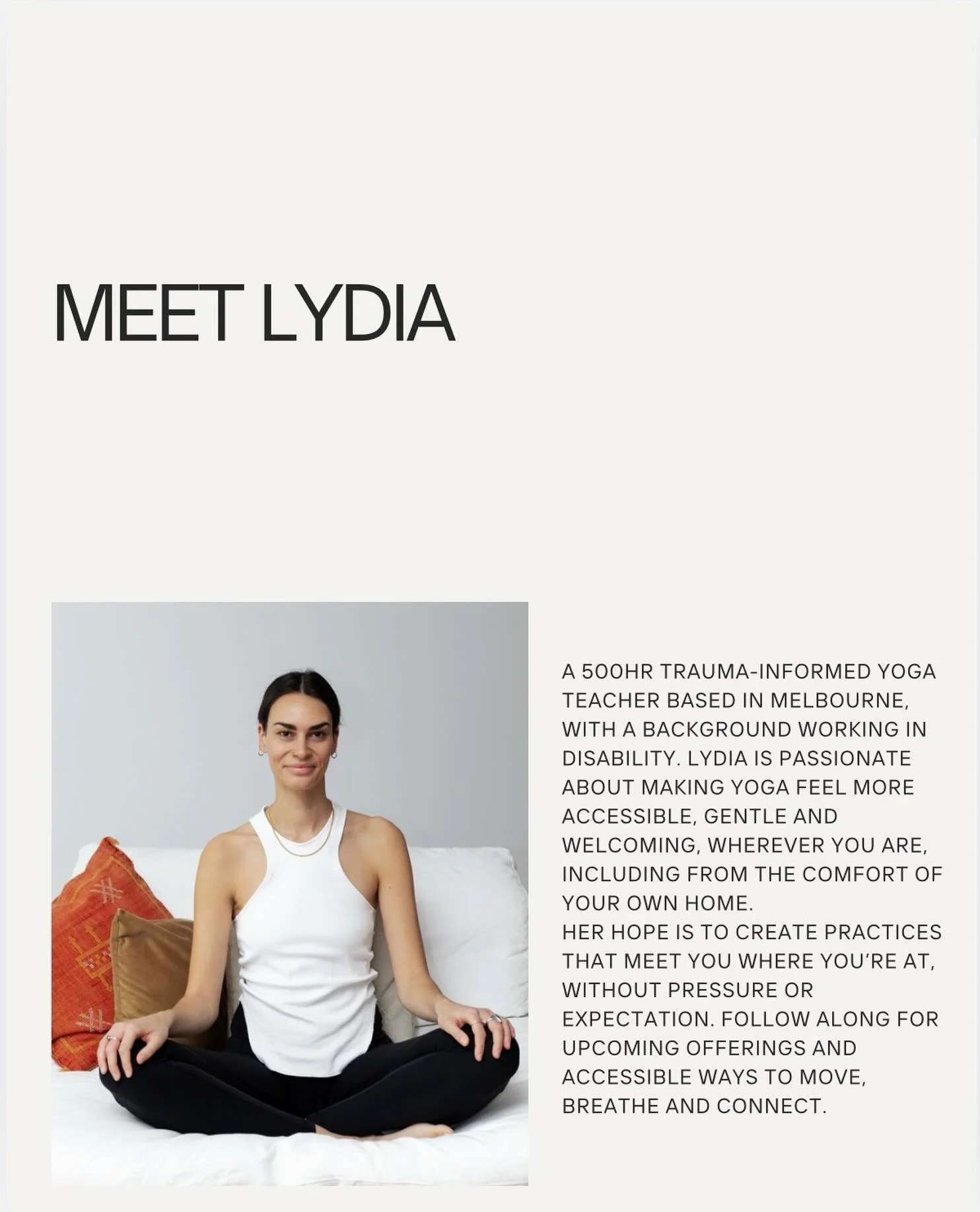 Meet Lydia, the woman behind the scenes of Lovewell-Being ✨ 
Lydia guides the Monday, Wednesday + Friday morning meditations over on LWB Weekly - link in bio / free for 2 weeks until 12/10
We&rsquo;re also introducing another incredible breathwork fa