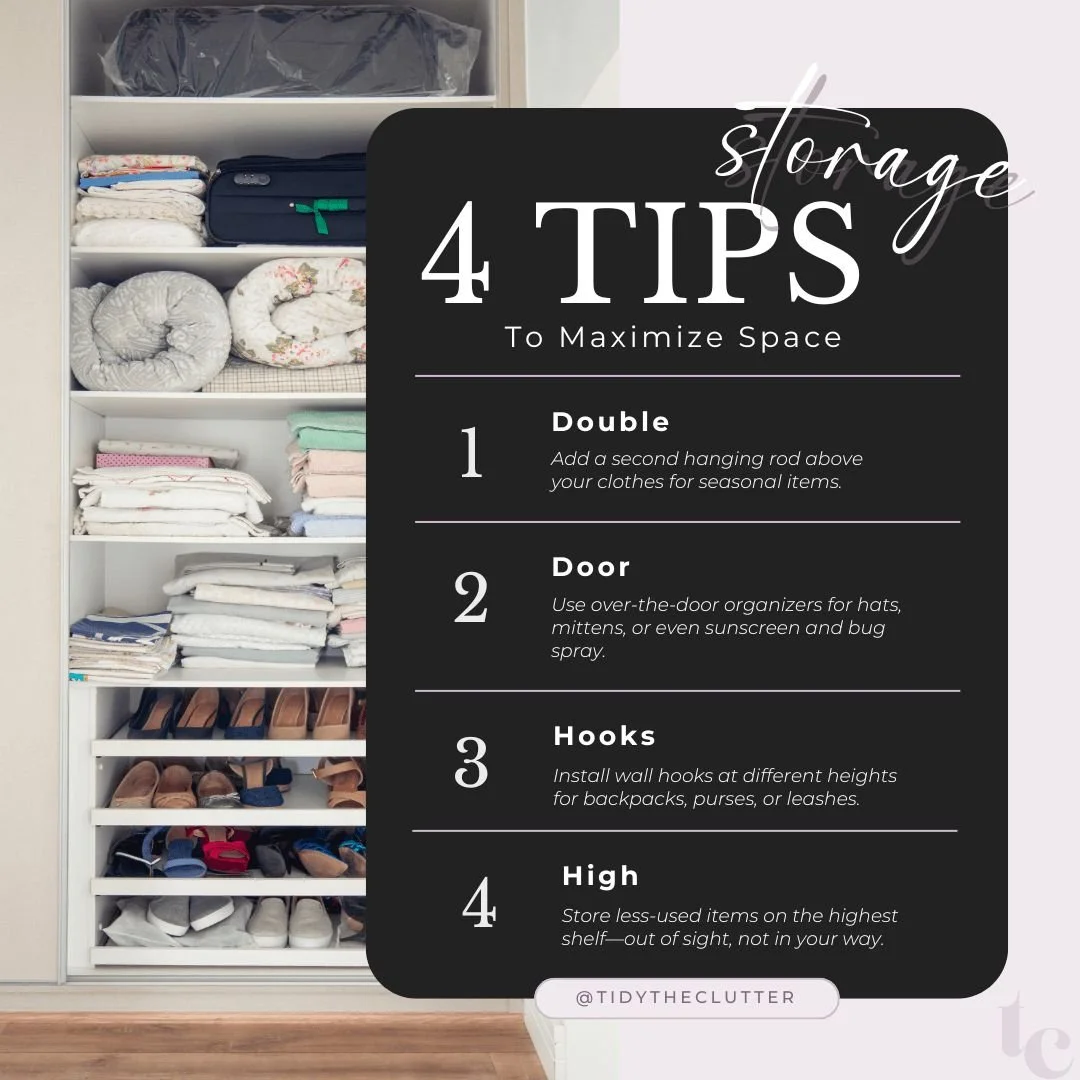 🏠 Living in a small space? Here&rsquo;s a powerful mindset shift:

Think UP, not OUT!

Most of us default to organizing horizontally&mdash;but the real magic happens when we go vertical. 
You&rsquo;ll be amazed at how much more space you actually ha