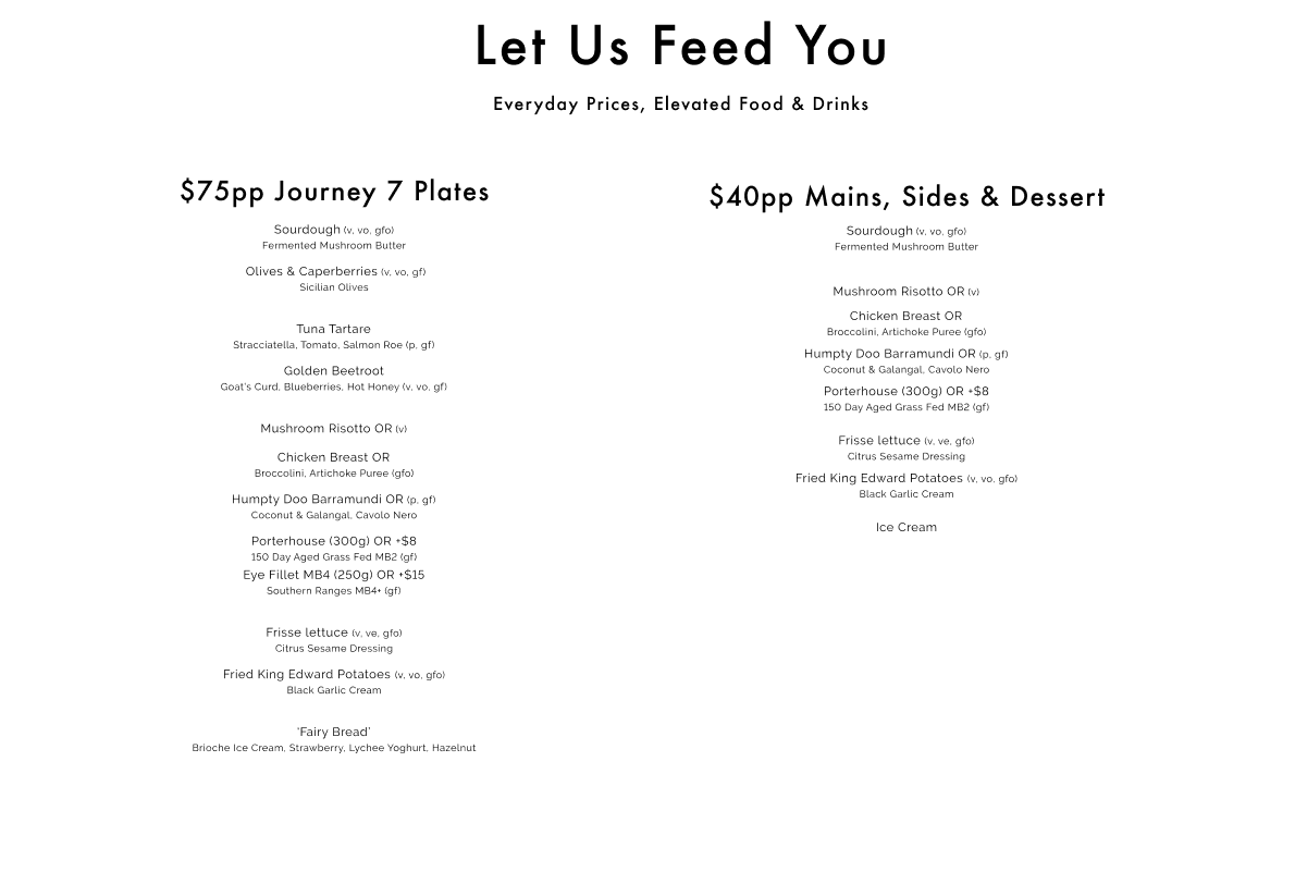 Let Us Feed You