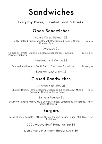 Sandwiches