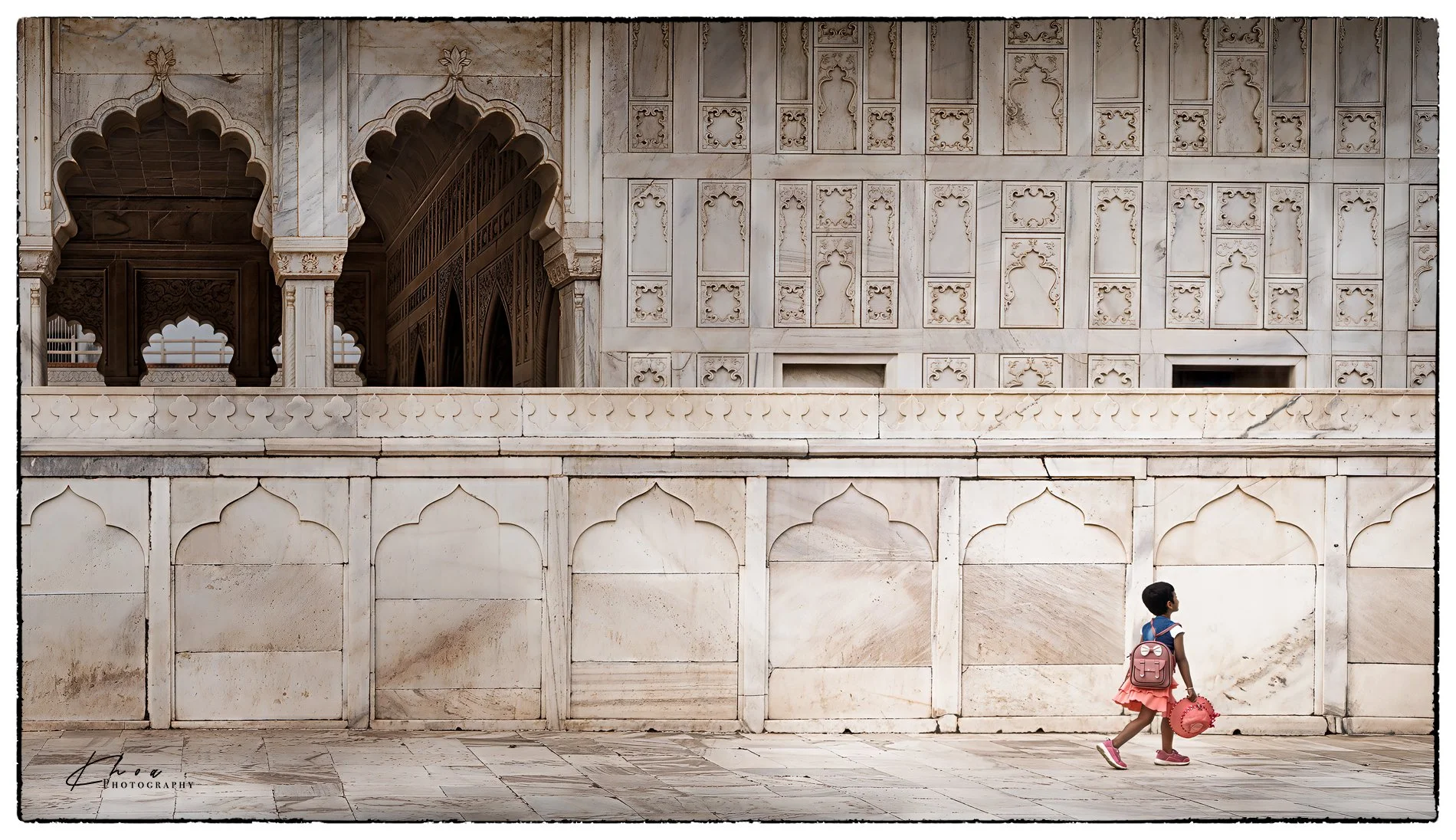 Lonely Litle Girl, Agra Fort, India