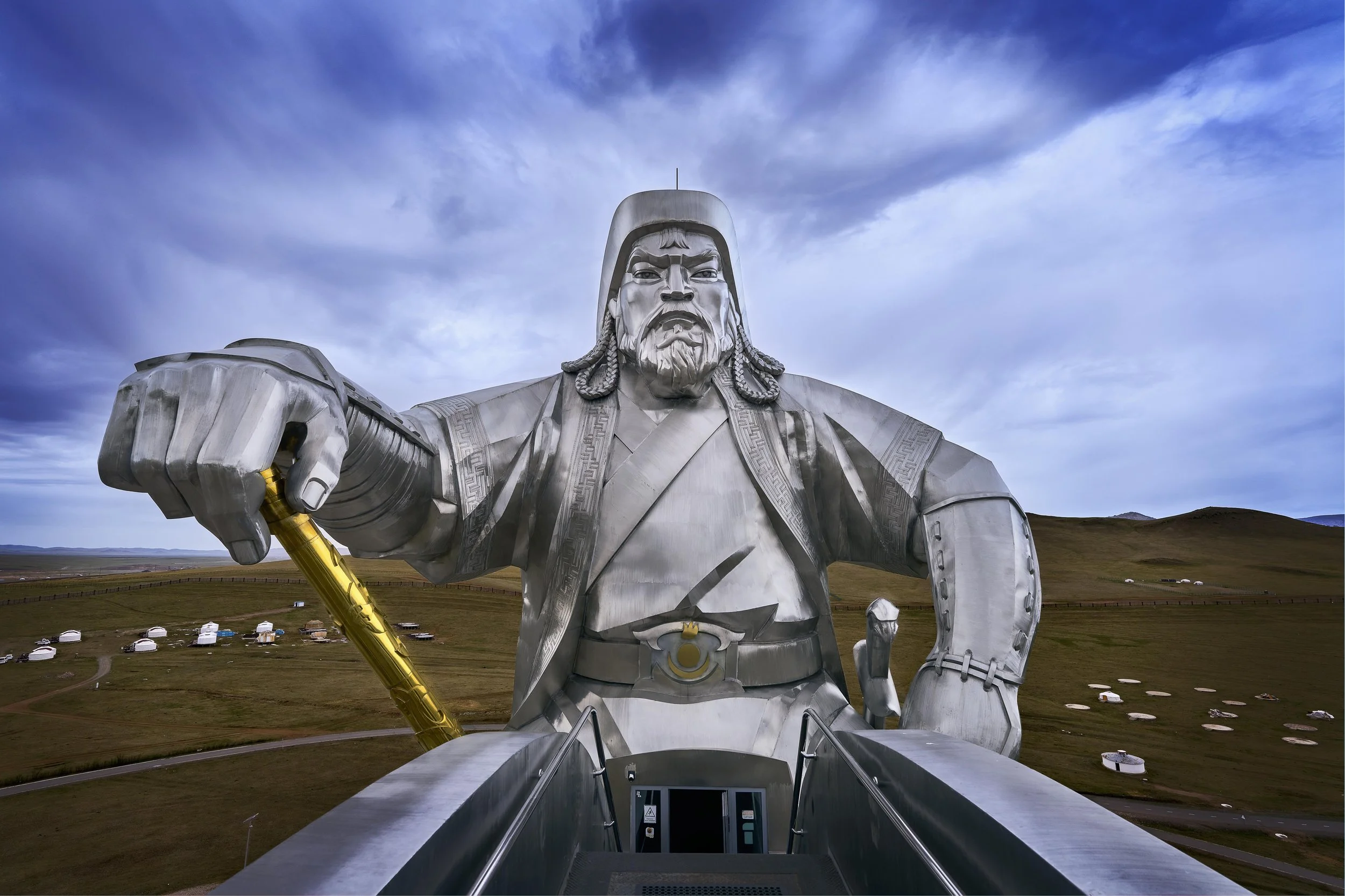 Statue of Genghis Khan, outside Ulaanbaatar, Mongolia
