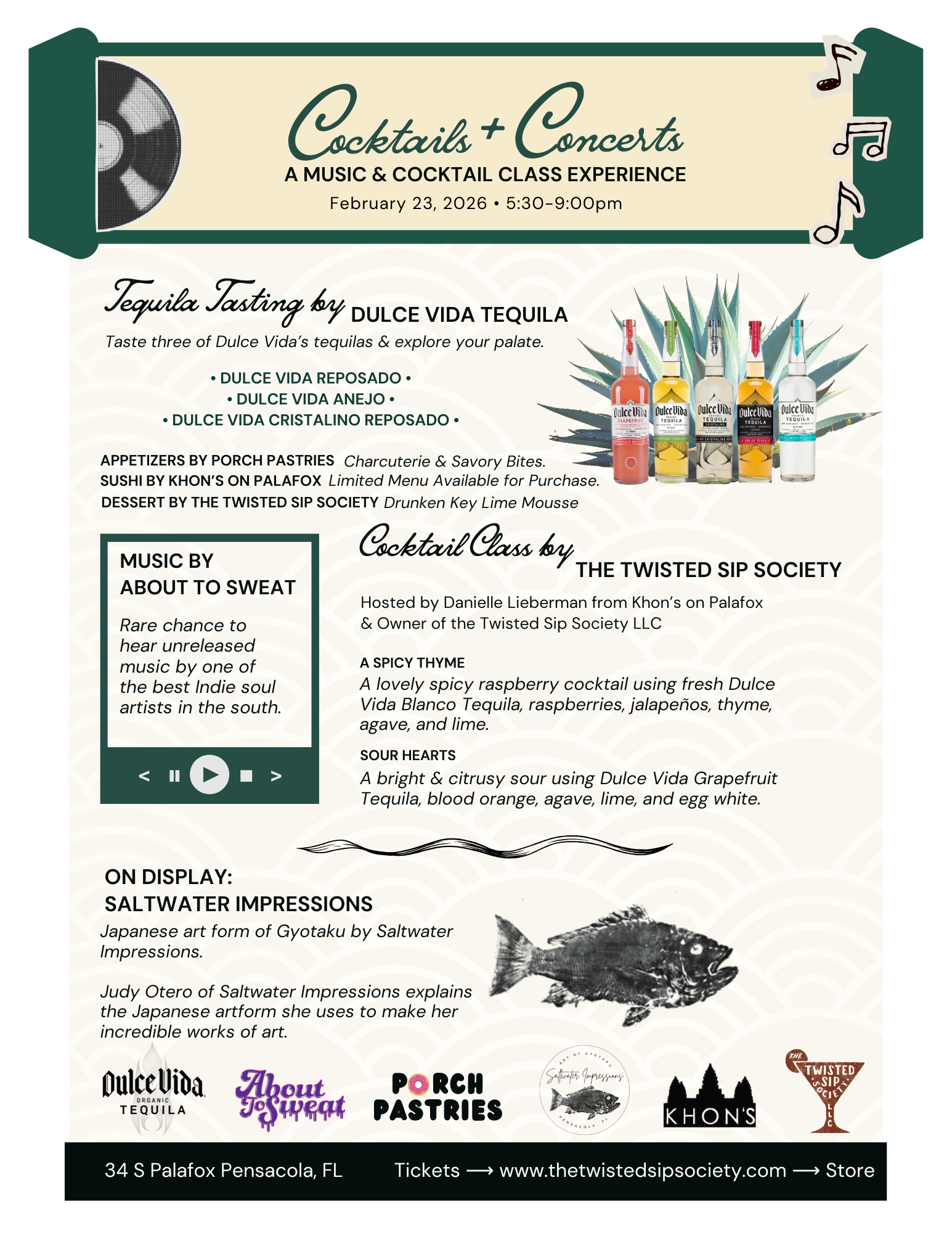 Cocktail Class & Concert Experience