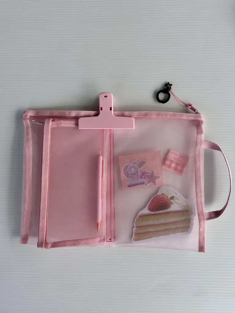 Pink Journal Pouch